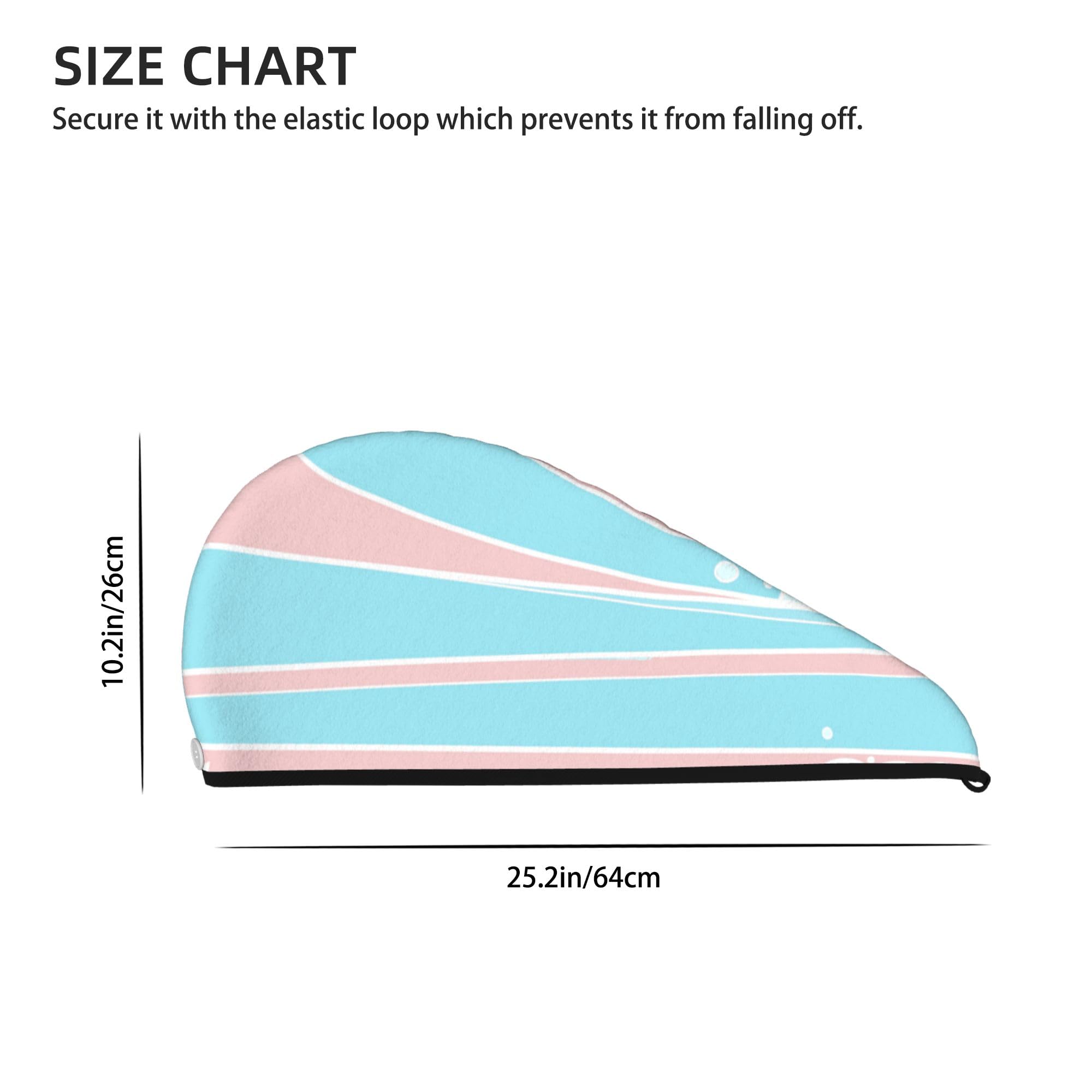 YSDBPAY Custom Hair Towel Wrap for Women Personalized Super Absorbent Quick Dry Hair Drying Towels with Your Text Photo Logo Bathroom Hair Turban