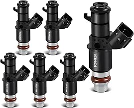 Fuel Injectors 8001492N Set of 6 Compatible with Honda Accord 2003-2007,for Odyssey 2005-2017,for Acura MDX 2003-2006,for Saturn Vue 2004-2007 V6 3.0L 3.5L Replace FJ485, FJ472