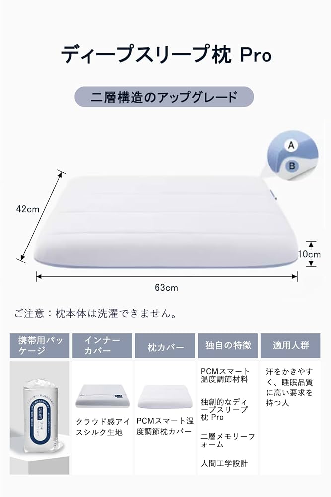 Amazon｜【最高級x5つ星ホテル仕様】Efair 枕 首ケア 温度