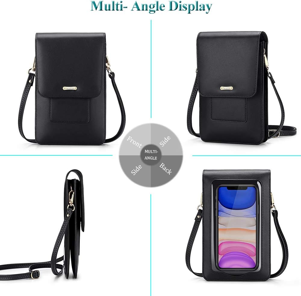 Peacocktion Small Crossbody Bags for Women, RFID Travel Cell Phone Wallet Purses with Card Slots | RFID, Women, Travel, with Card Slots