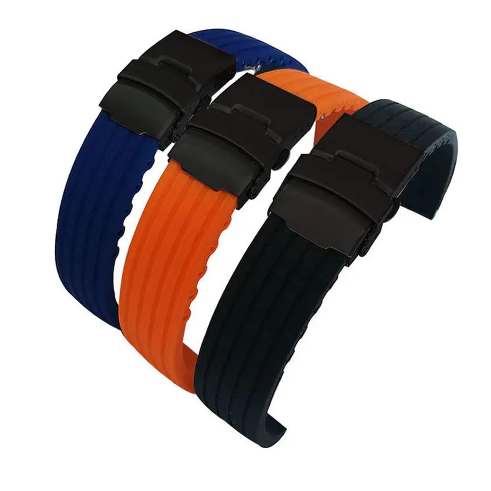 yingyingjia Bracelet De Montre En Silicone À Dégagement Rapide For Hommes Et Femmes, 18 Mm, 20 Mm, 22 Mm, 24 Mm, En Caoutchouc, Sport