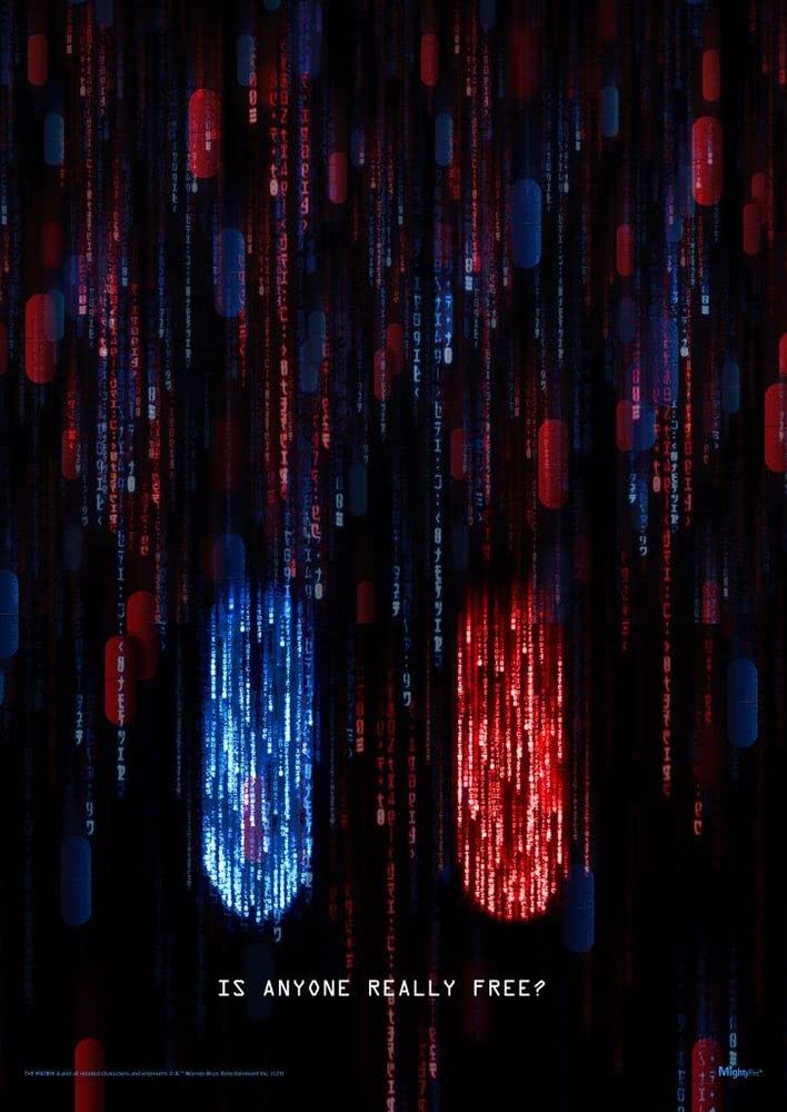 MIGHTYPRINTThe Matrix Resurrection – Is Anyone Really Free? – Durable 17” x 24 Wall Art – NOT Made of Paper – Officially Licensed Collectible