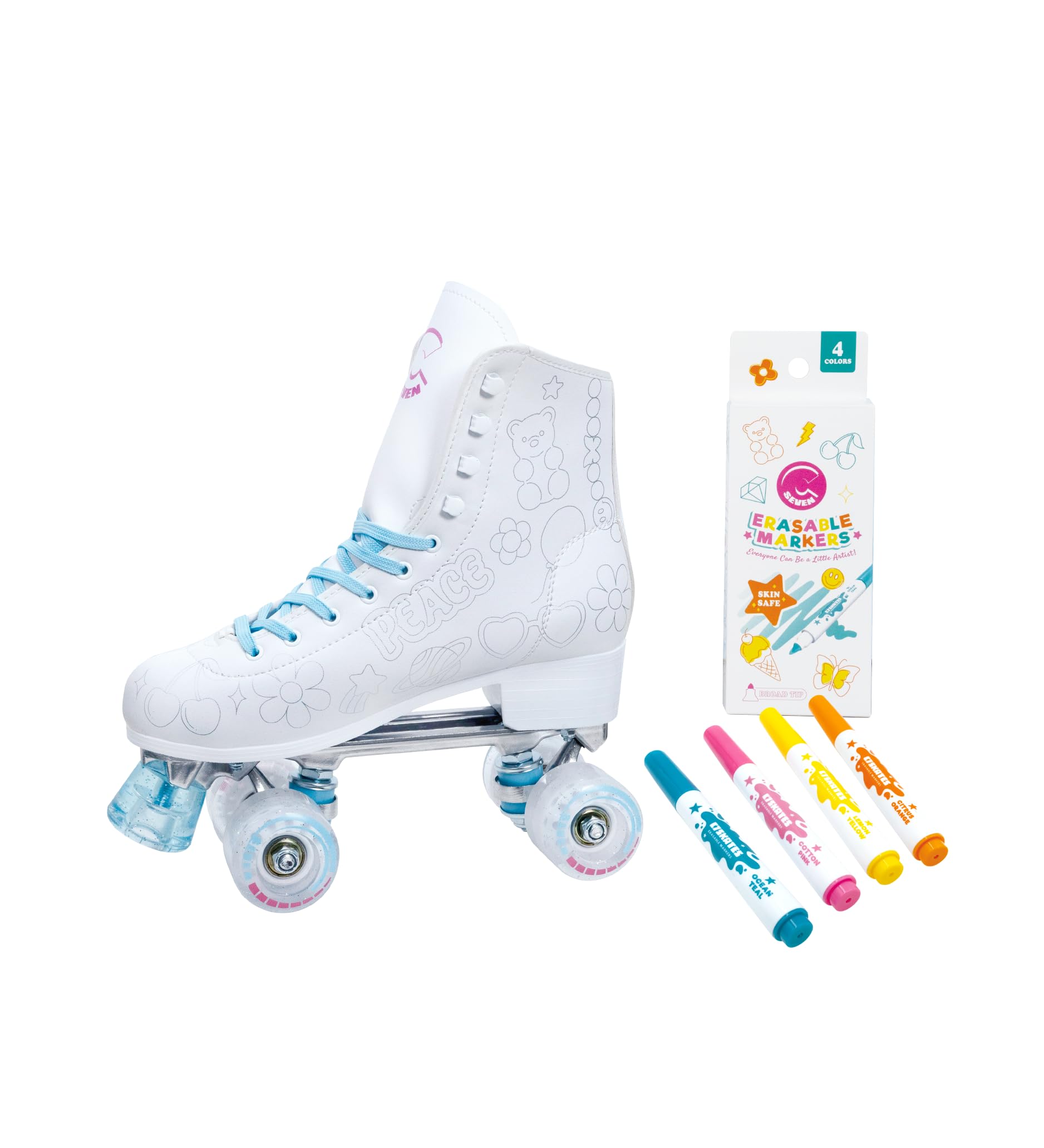 C SEVEN C7skates Cute Roller Skates for Girls and Adults