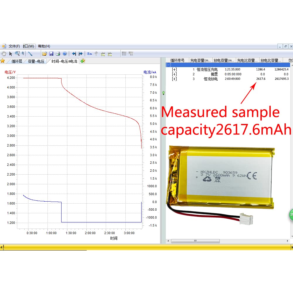 EEMB 3.7V 900mAh 603048 Batteria Ricaricabile Agli Ioni Di Litio - Foto 8