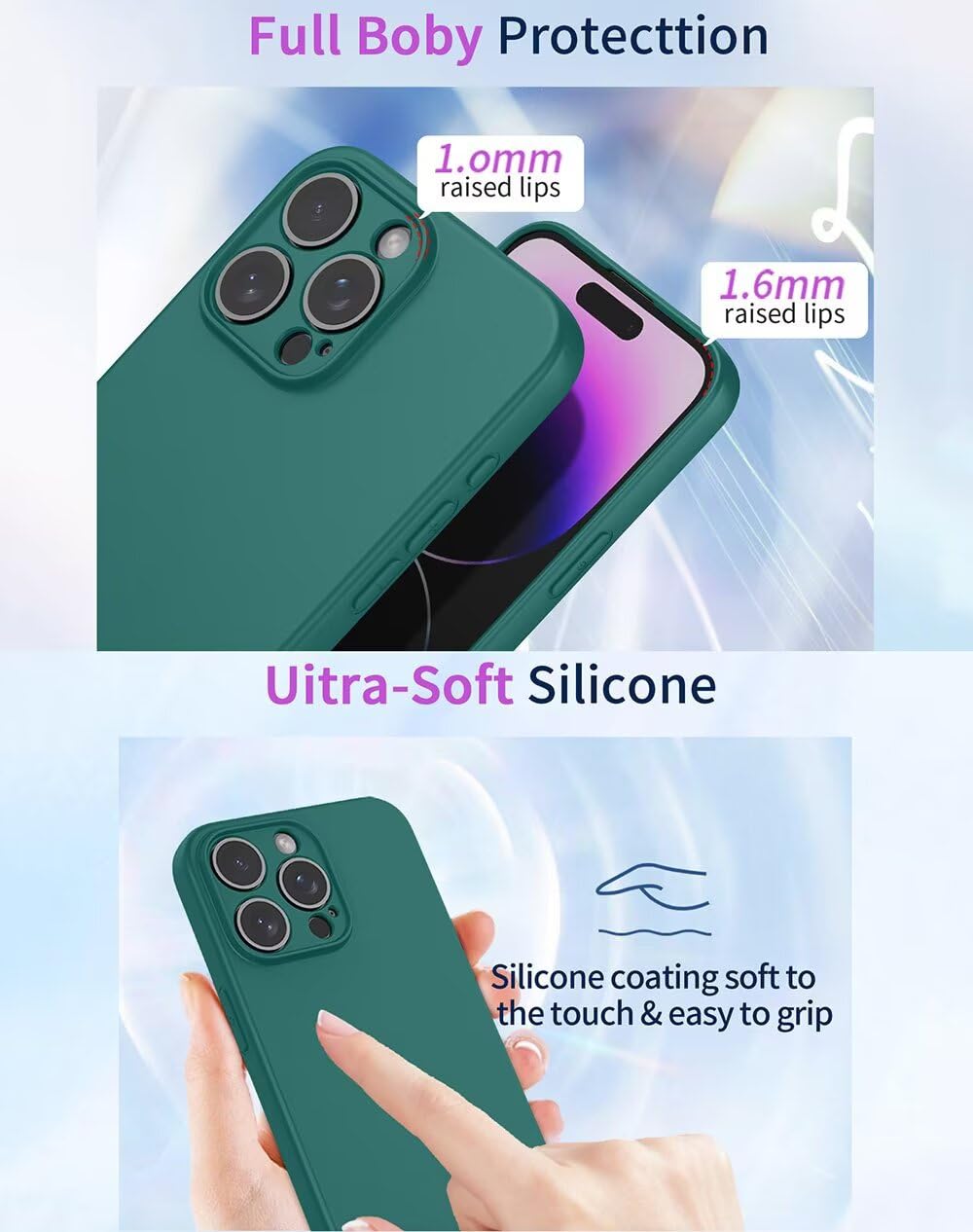 FTRONGRT Cover per Huawei Nova 9 SE, Custodia Protezione in Morbida Silicone TPU, Durevol, Anti Shock, Custodia per Huawei Nova 9 SE (Rosso