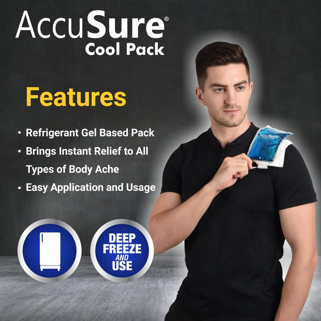 AccuSure Reusable Gel Based Cool Pack 2