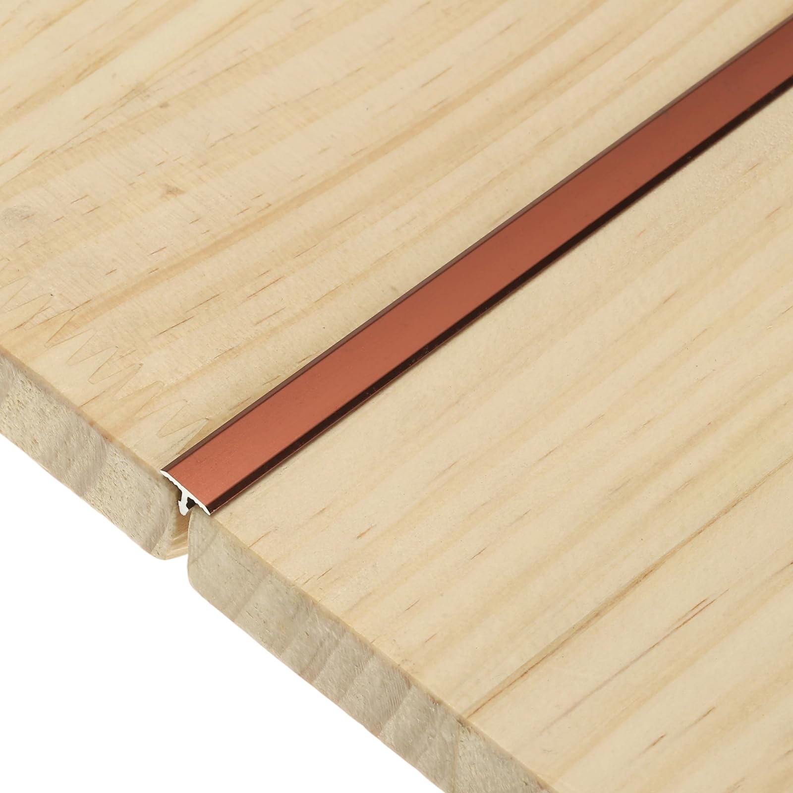 Bande de transition en T en aluminium mat rouge de 0,9m pour seuil de porte