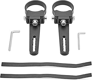 1.75'' Custom Side Roll Cage Bull Bar Clamps LED Light Mount Bracket Compatible with ATV UTV Polaris Ranger RZR Ace General Arctic Cat Yamaha YXZ Kawasaki Teryx Jeep