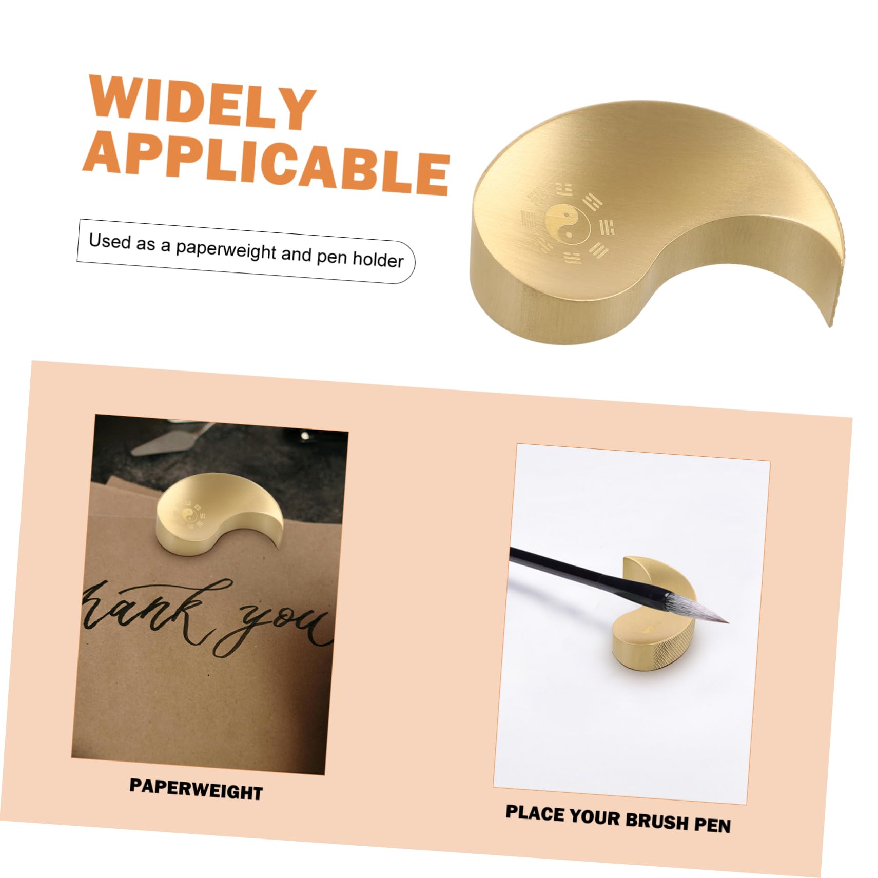 STOBOK 3pezzi Peso Ottone Per Calligrafia Fermacarte Decorativo Ottone Massiccio Per Pratica Di Scrittura Cinese Accessorio Per Scrivania Elegante e Funzionale Per Artisti e Appassionati