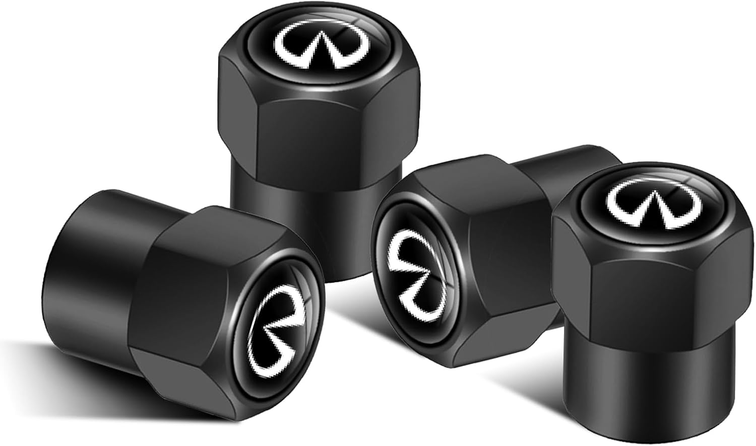 JiaggO Tire Valve Stem Caps, for Infiniti QX50 Q50 Q70 Q70L