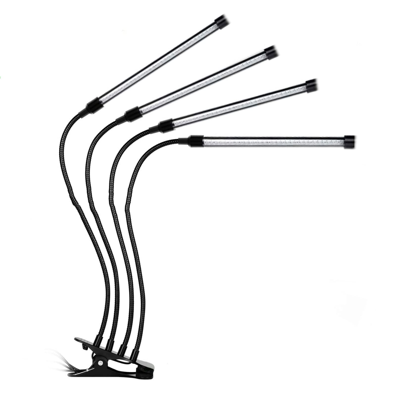 Amazon.co.jp: LED植物育成ライト、スタンド付き4ヘッドプラントライト