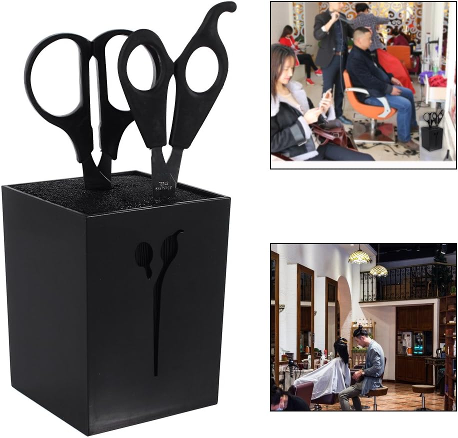 Professional Salon Hairdresser Combs Clamps Scissors Holder Stand Tool