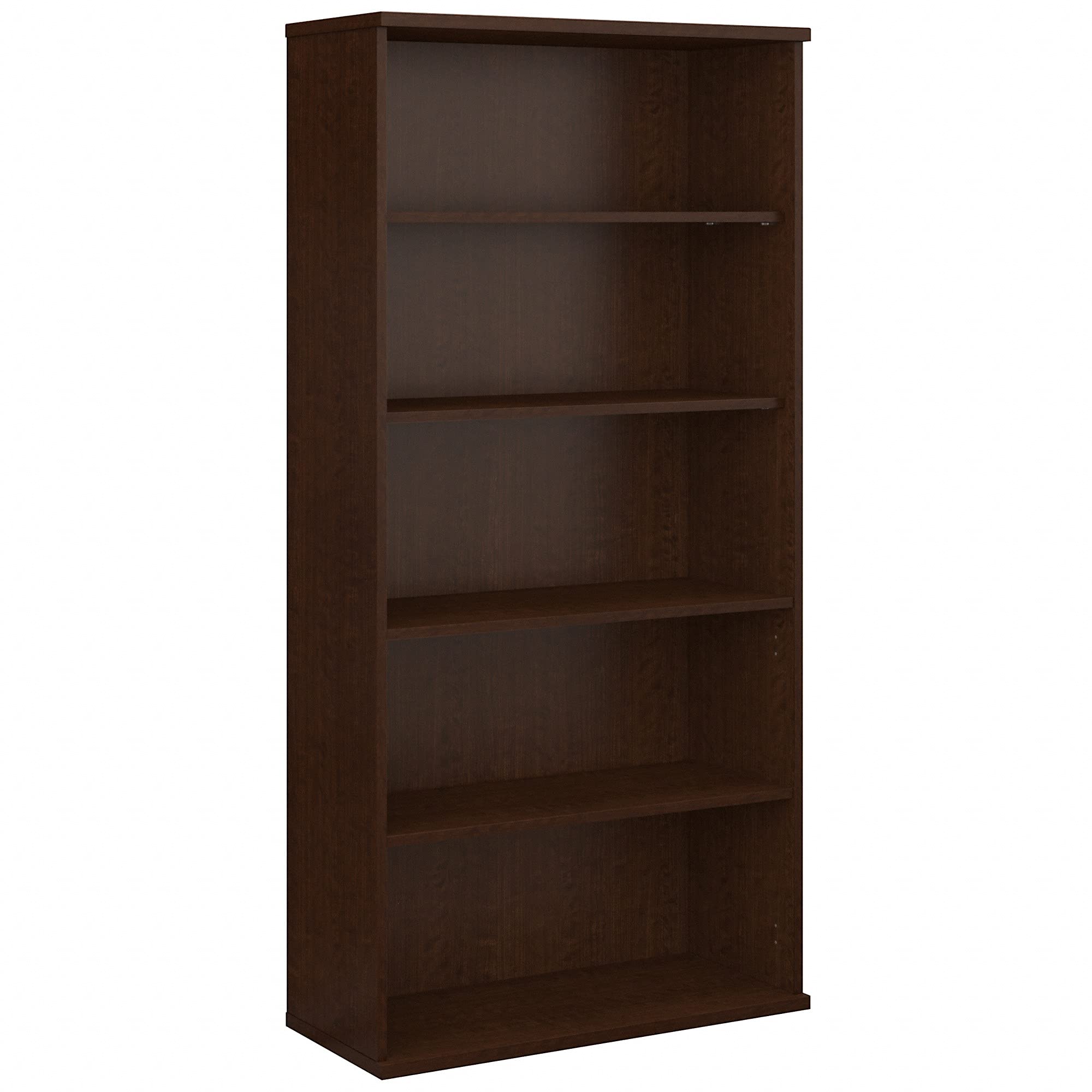 Bush Business Furniture 5 Shelf Bookcase, Mocha Cherry