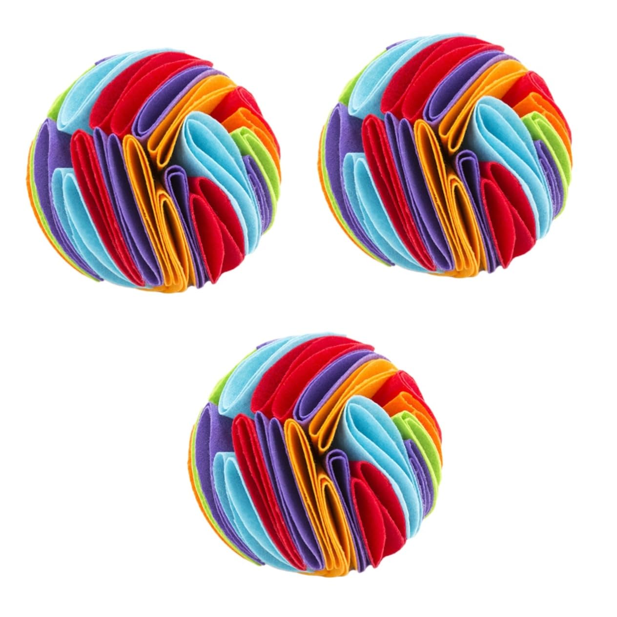 FRCOLOR 3stücke Hunde-schnüffelball Für Haustiere Interaktives Spielzeug Bunten Farben Fördert Das Kauen Und Unterstützt Die Zahngesundheit Für Welpen Und Kleine Hunde Beschäftigt
