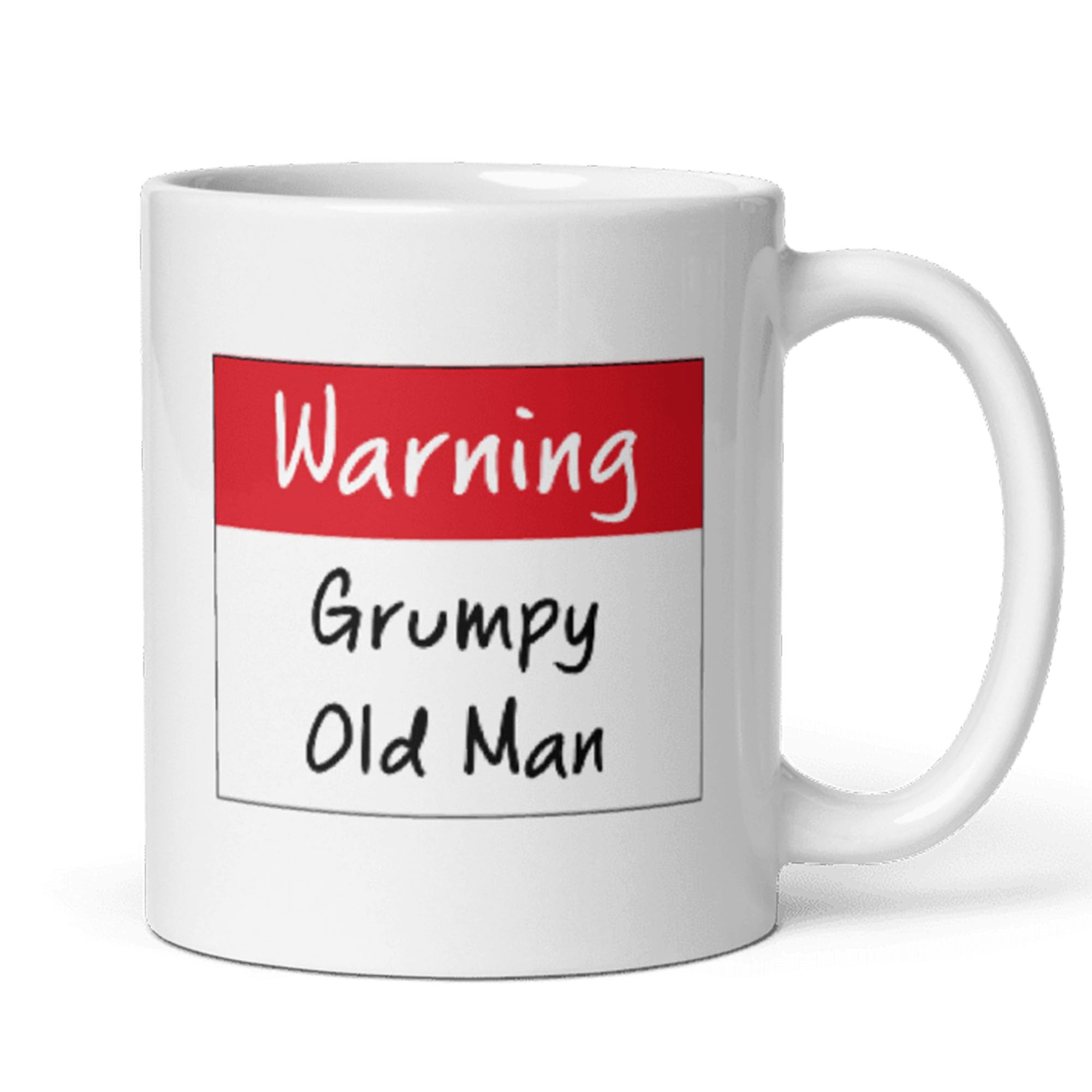 Confidently Quirky - Funny Grumpy Old Man White Mug, Funny Dad Birthday Mug, Grumpy Dad Joke, Grump Grandad Joke, Grumpy Husband, From Daughter to Dad