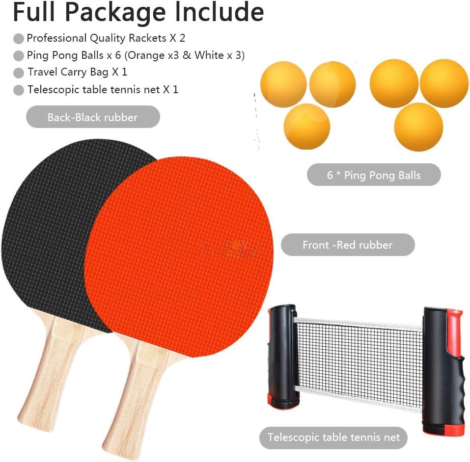 Table Tennis Set - Play Anywhere! -5 Table Tennis Set - Play Anywhere! -5