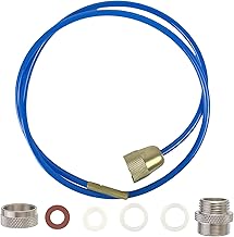 High Pressure Pipe Cleaner, High Pressure Drain Cleaner, Pipe Cleaning Hose for Tap 3 Metre Length, Drain Cleaner with Water Pressure for M22 M24 and 1/2 Inch for Drain Pipe, Blue