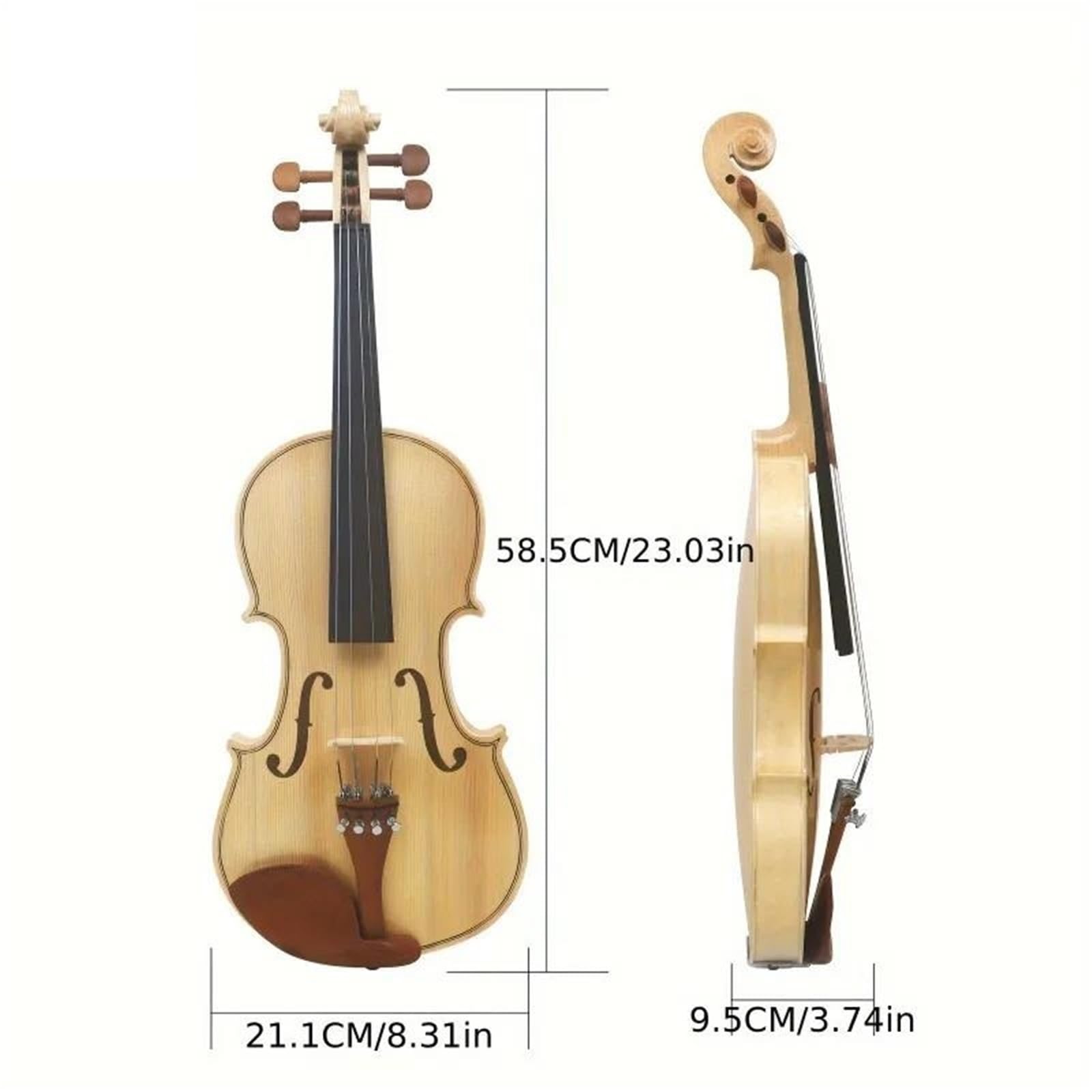 Violini Professionali Violino In Acero Con Tavola Armonica In Abete E Custodia Ergonomica Triangolare Adatto Per Esibizioni Soliste In Studio