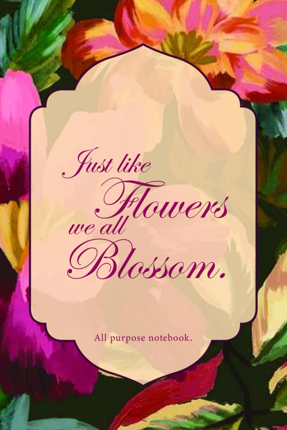 Notebook- Blossoming flowers