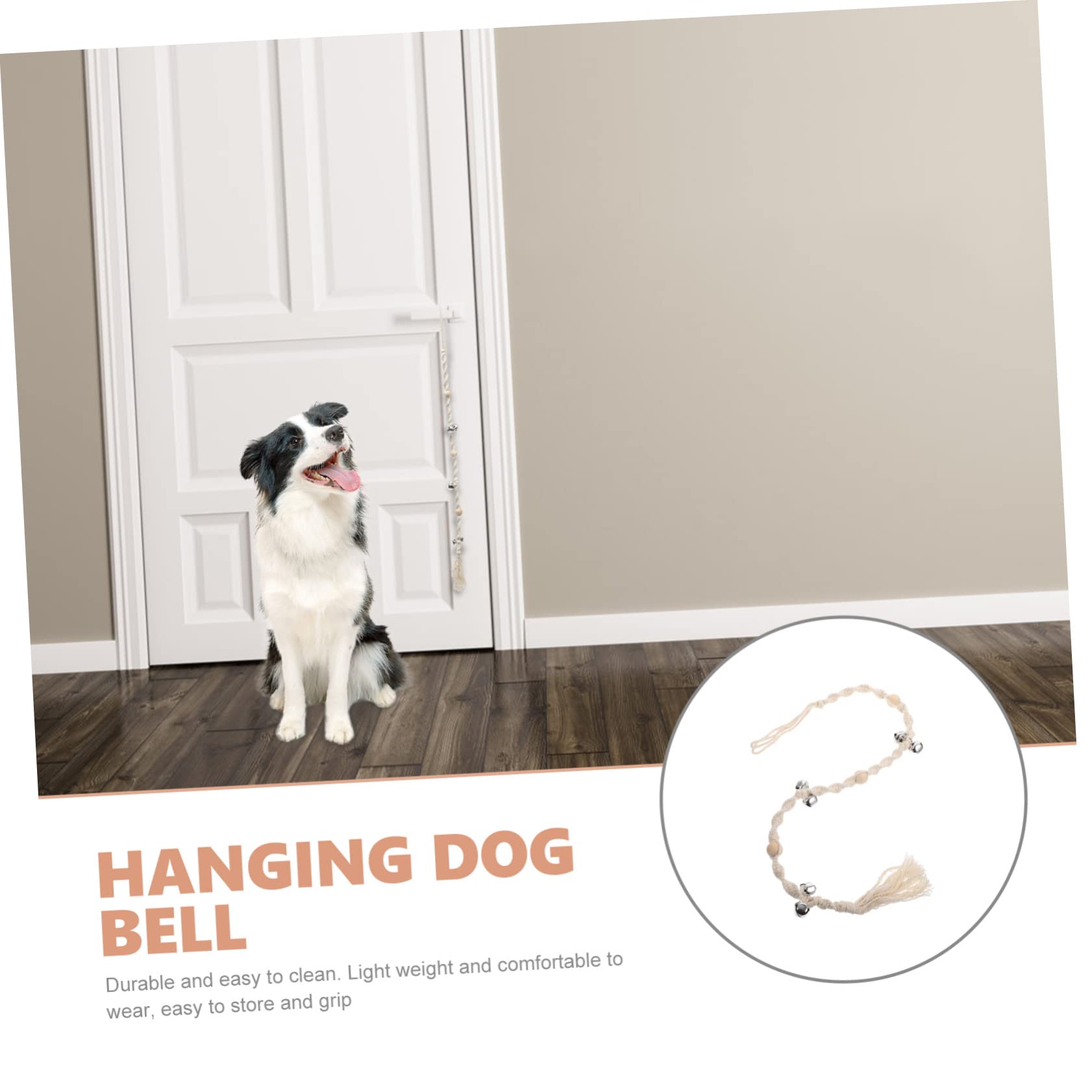 HAPINARY Professional Dog Door Bell Durable Pet Doorbell Household Pet Accessory