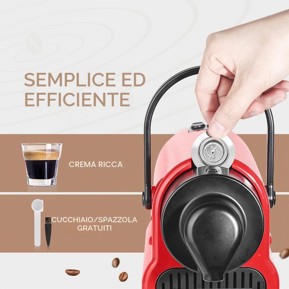 Capsule riutilizzabili Nespresso in acciaio inox, 2 cialde ricaricabili per macchine originali Nespresso + 1 manomissione + 1 cucchiaio + 1 pennello