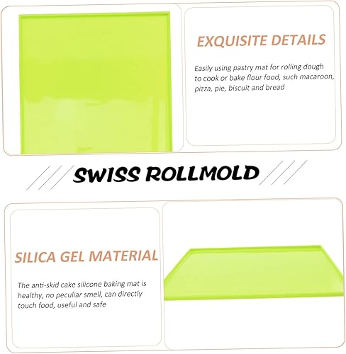 Miniatura 9 de KJHBV Rollo de silicona para hornear galletas para hornear hornear hornear pan forros para hornear hornear almohadillas para hornear galletas rollo