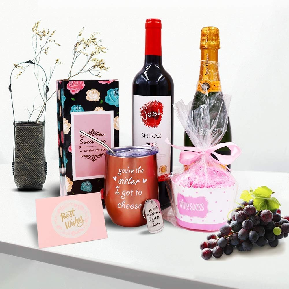 Hottest Sales AiHeart You're the Sister I Got to Choose Wine Tumbler,12oz Stainless Steel Travel Mug with Lid,Birthday Gift for Soul Unbiological Sister,Grandma,Mom,Aunts,Coworker and Wine Lovers(rose gold) Best Deal 🛒 AiHeart You're the Sister I Got to Choose Wine Tumbler,12oz Stainless Steel Travel Mug with Lid,Birthday Gift for Soul Unbiological Sister,Grandma,Mom,Aunts,Coworker and Wine Lovers(rose gold)