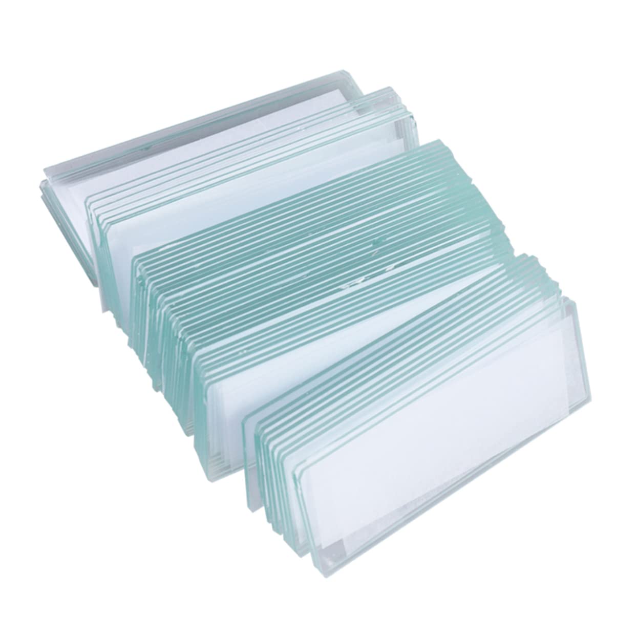 NAMOARLY 100 Pieces Experiment Glass Slide Microscope Slides Microscope Accessories Slides for Microscope Lab Microscope Slides Pocket Microscope Microscopes Square Glass