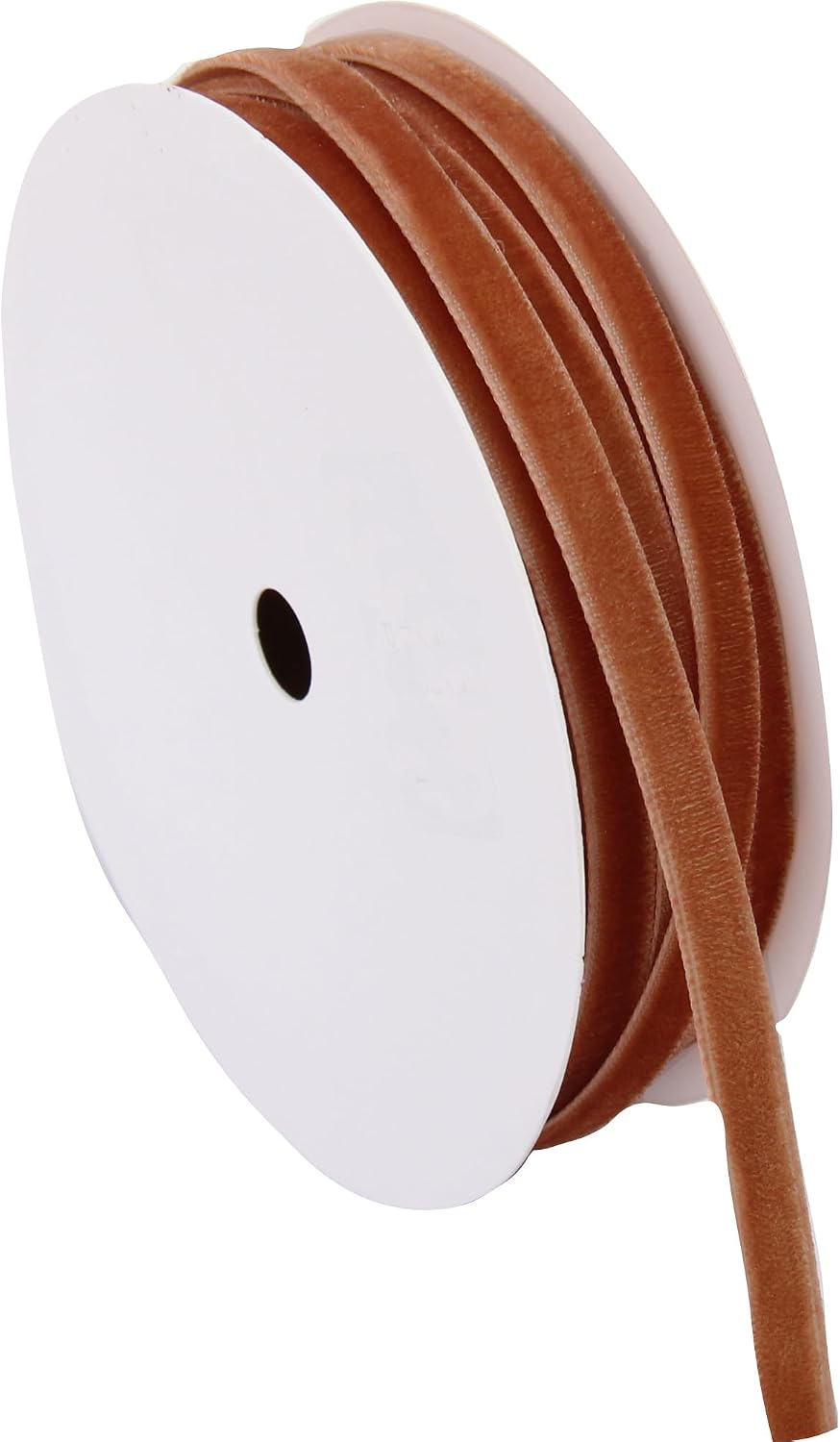 ThreadArt Thin Velvet Ribbon 1/4 Inch - 5 Yard Rolls - for Gift Wrapping, Weddings, Ribbon for Hair Bows, Choker Jewelry, Crafts, Bouquet and More - 0.25" - Copper - 785