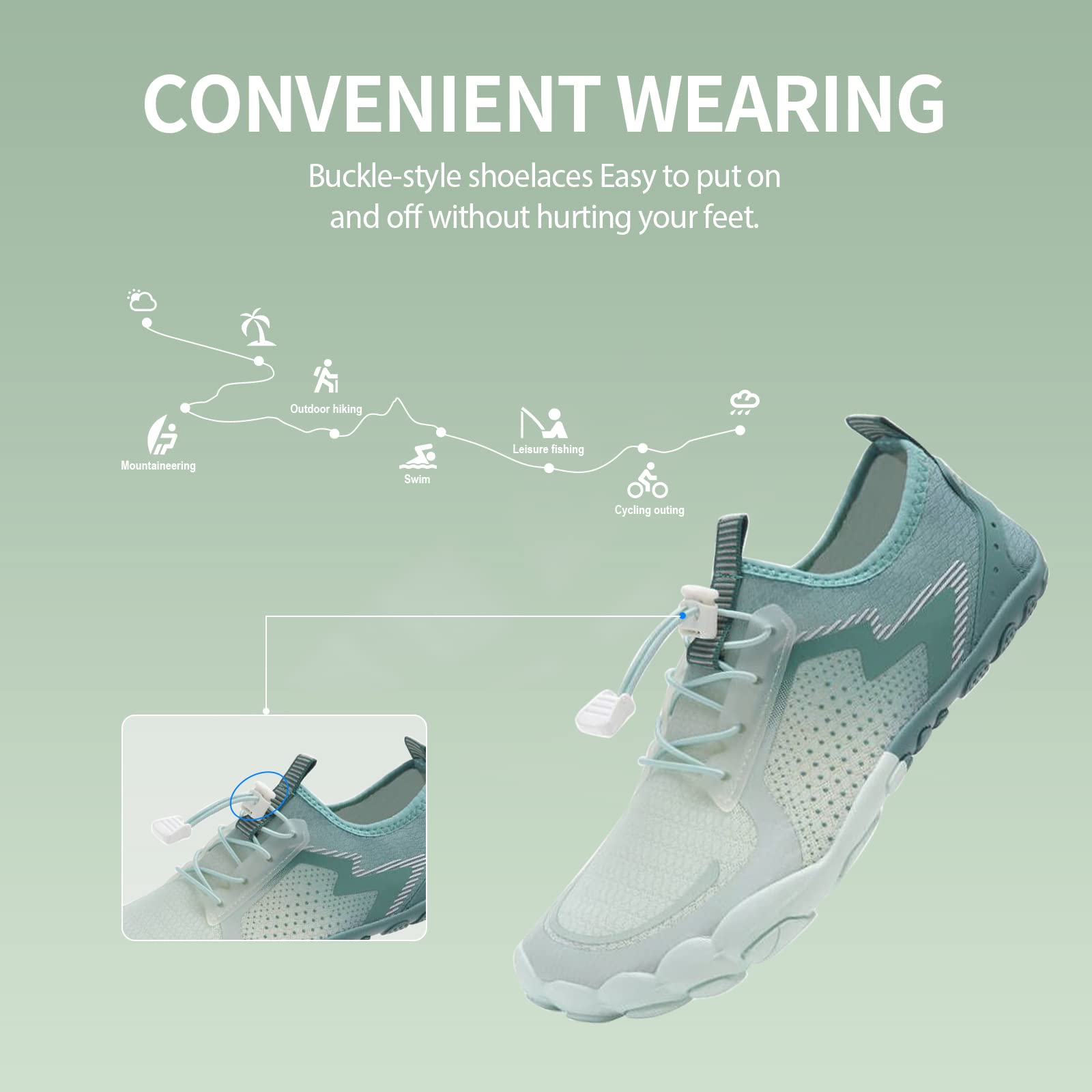Plażowe buty do wody, męskie, damskie, szybkoschnące, letnie buty do wody, unisex, do pływania, jogi, surfingu, jazdy samochodem, pływania łodzią