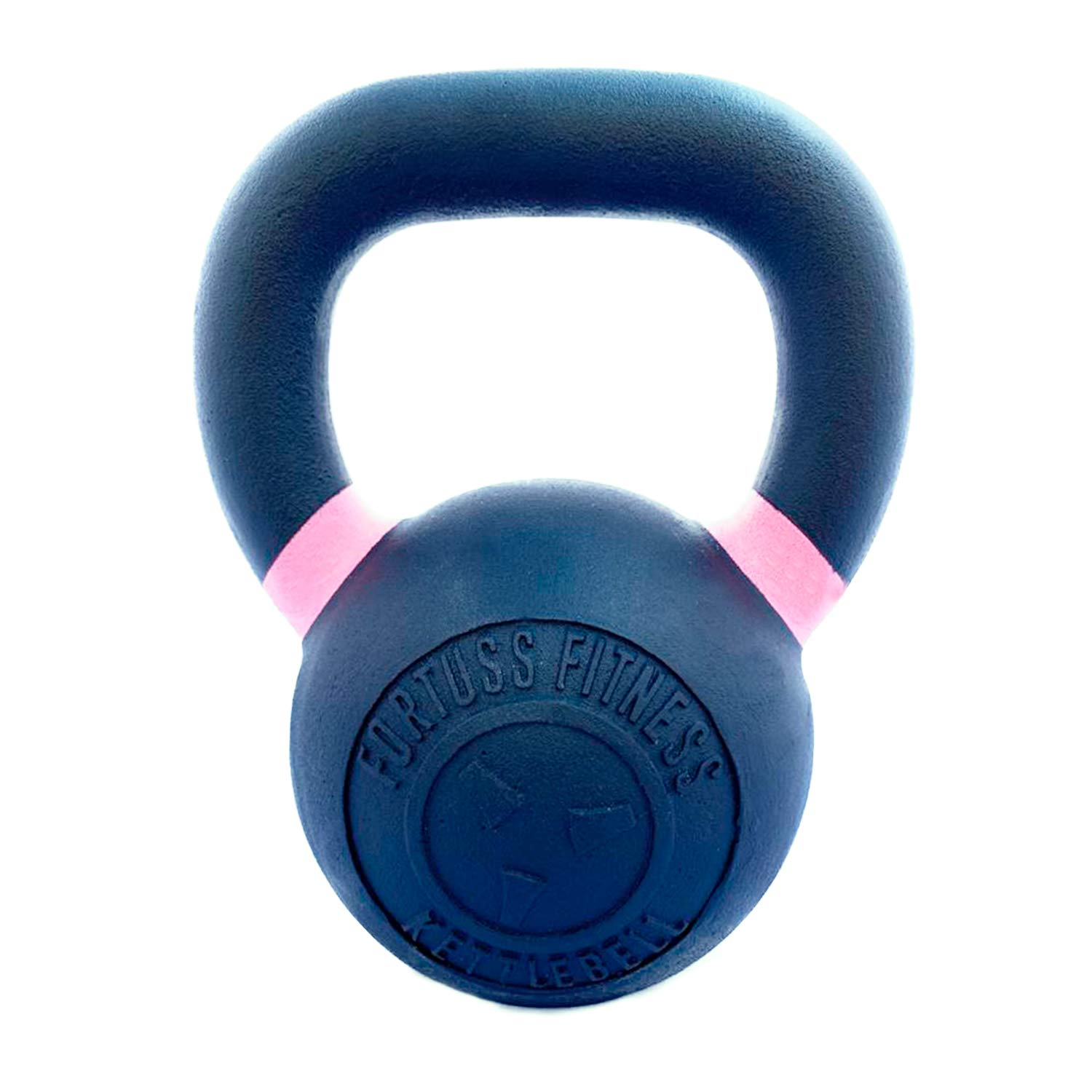 Cast Iron Powder Coated Kettlebell 8 KG – Color Coded Handles - Strength Weight Training - Crossfit Functional Fitness - Home Gym Workout Equipment, Sizes 6 KG - 56 KG
