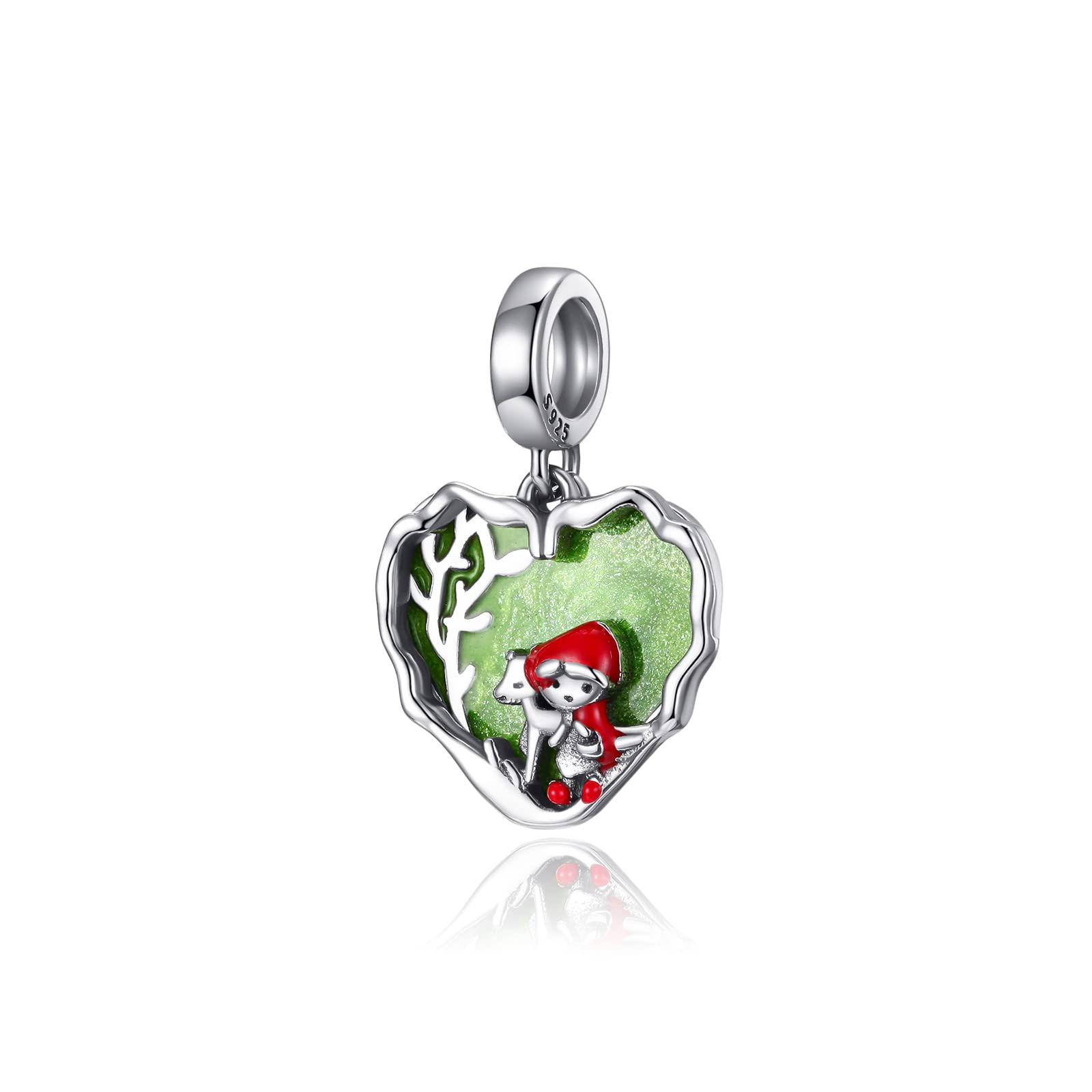 FLUFLO Charm Anhänger Damen 925 Sterling Silber für Armband Charms Beads passend für Pandora Armband und Halskette, Kompatibel mit Europäischen Armbänder für Frauen Mädchen C01