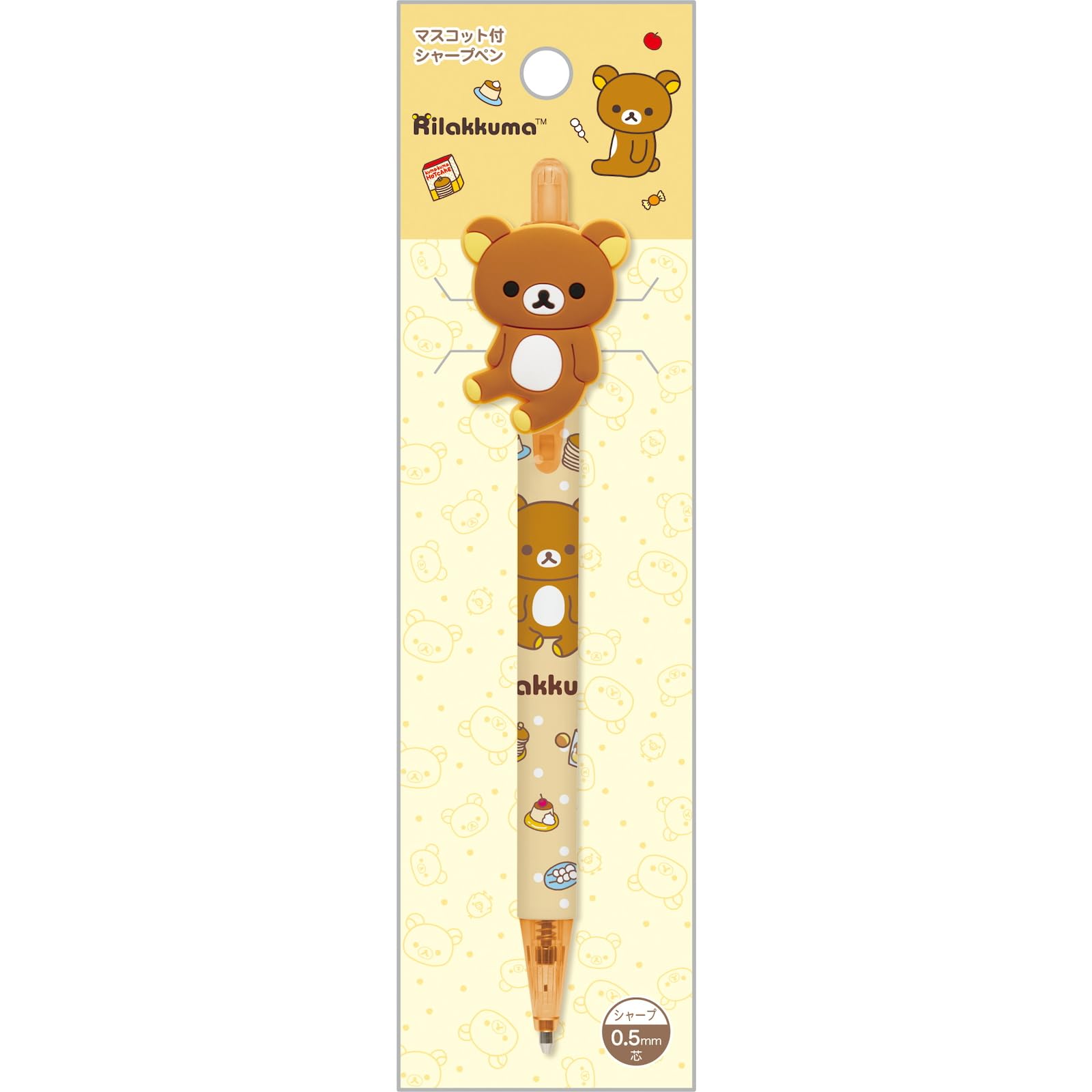 San-X Rilakkuma Mascot Mechanical Pencil 0.5mm ABS PVC Figure Topper Japan