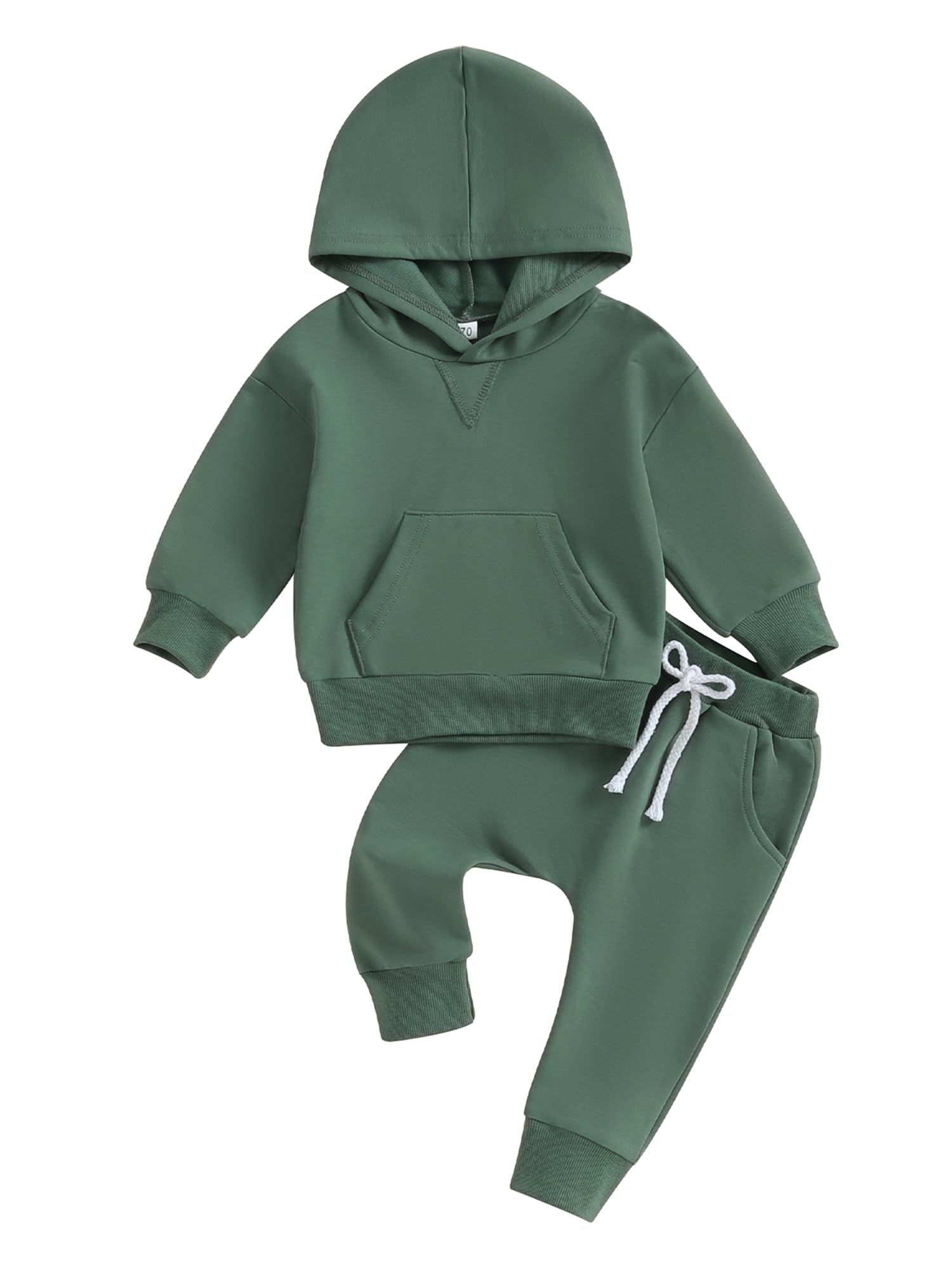 ZZLBUF Infant Toddler Baby Boy Girl Fall Winter Clothes Set Hooded Sweatshirt Tops Trousers Pants Outfits Tracksuit