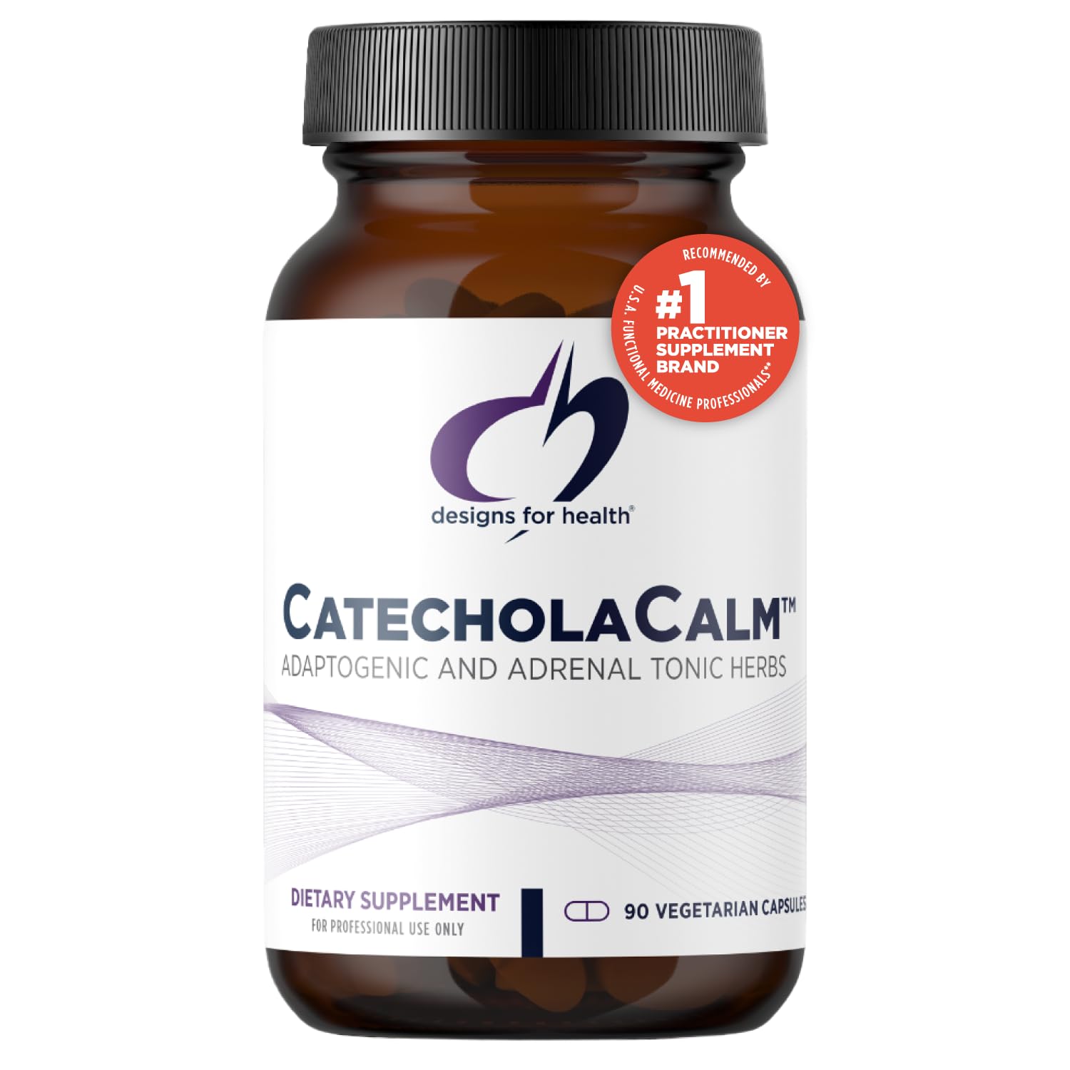 CatecholaCalm - Adaptogenic Herbs + Vitamins for Mood, Calm Support with L-Theanine, Passion Flower + Phosphatidylserine - Non-GMO Supplement (90 Capsules)