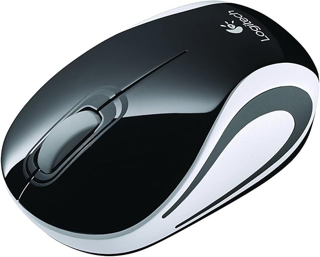 Logitech M187 Cordless Mini Mouse - Black (910-002720)
