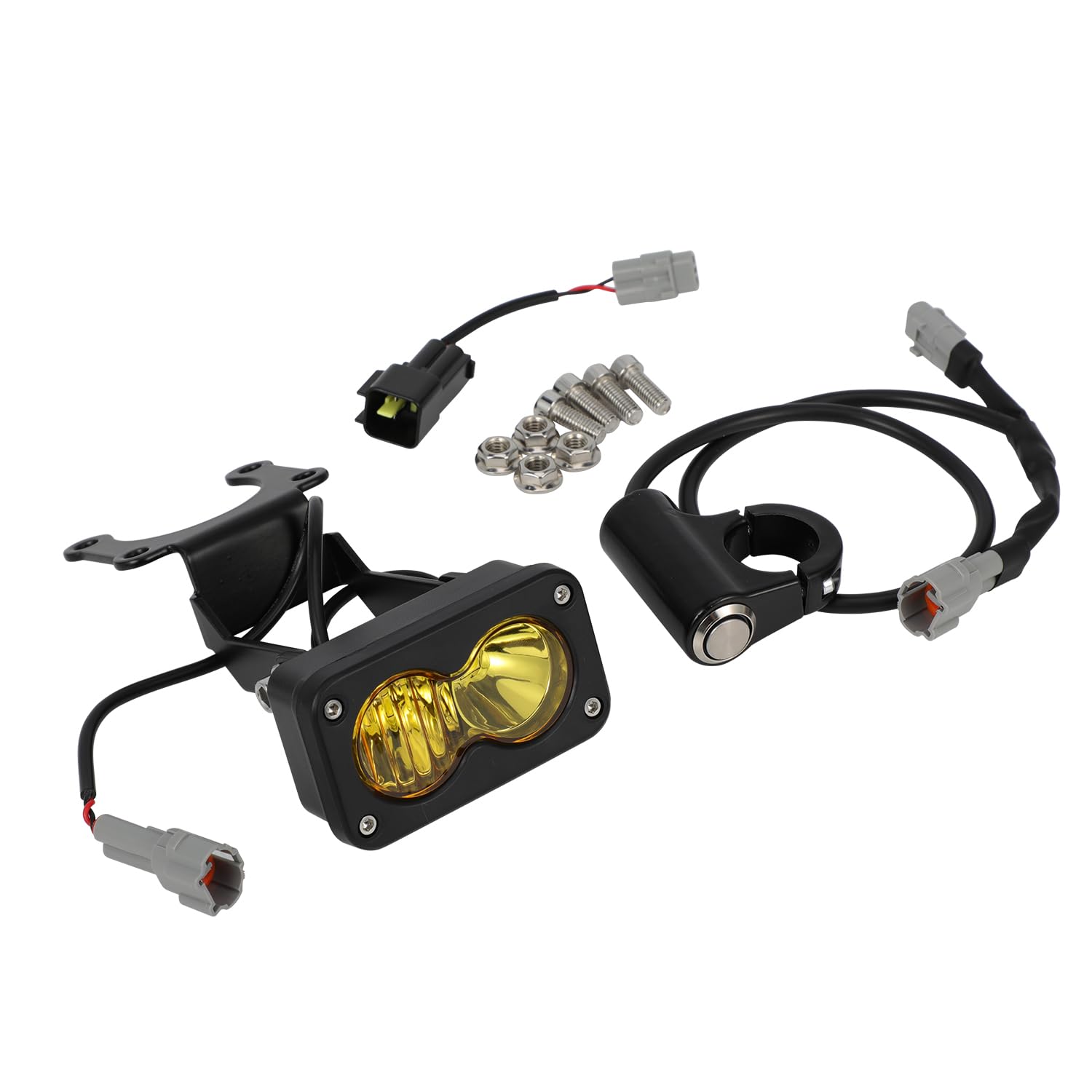 Fari per Moto Dirt Bike Head Lights per Surron Light Bee X/S con Interruttore Surron, Luce Gialla