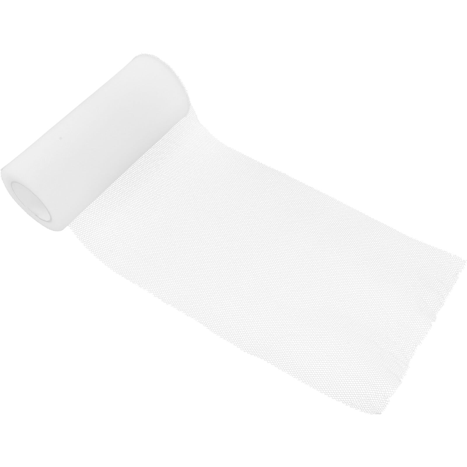 VILLCASE Party Decoration Tulle Rolls 22m White Tulle Fabric Rolls for DIY Craft