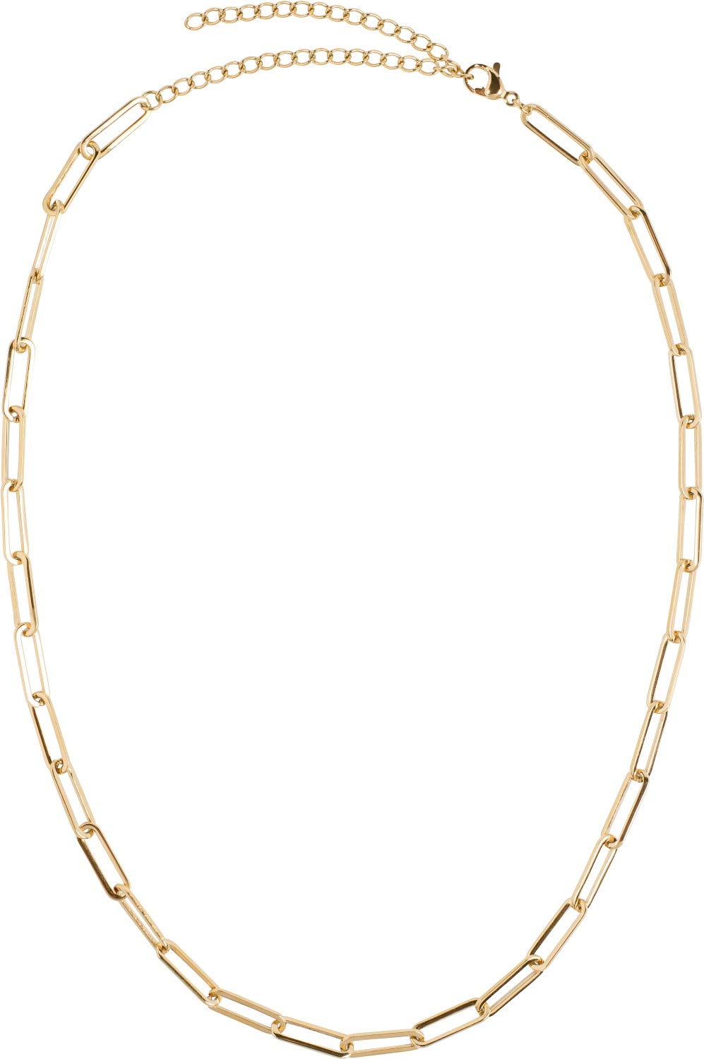 styleBREAKER Cadena de Acero Inoxidable para Damas sin Colgante con Cadena de eslabones ásperos, Collar, Gargantilla, Joyas 05030064
