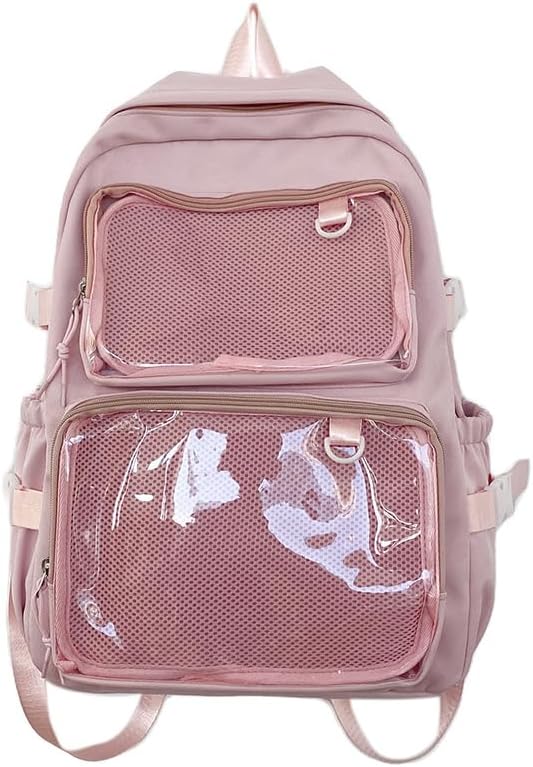 STEAMEDBUN Ita Bag Backpack With Clear Window For Pins & Cosplay