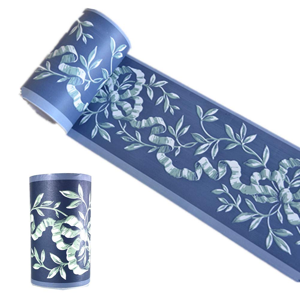 UPREDO Decorative Floral Molding Wallpaper Border Peel and Stick Paper for Bathroom Kitchen Backsplash Decal Sticker,4 Inch by 32.8ft (Pattern5)