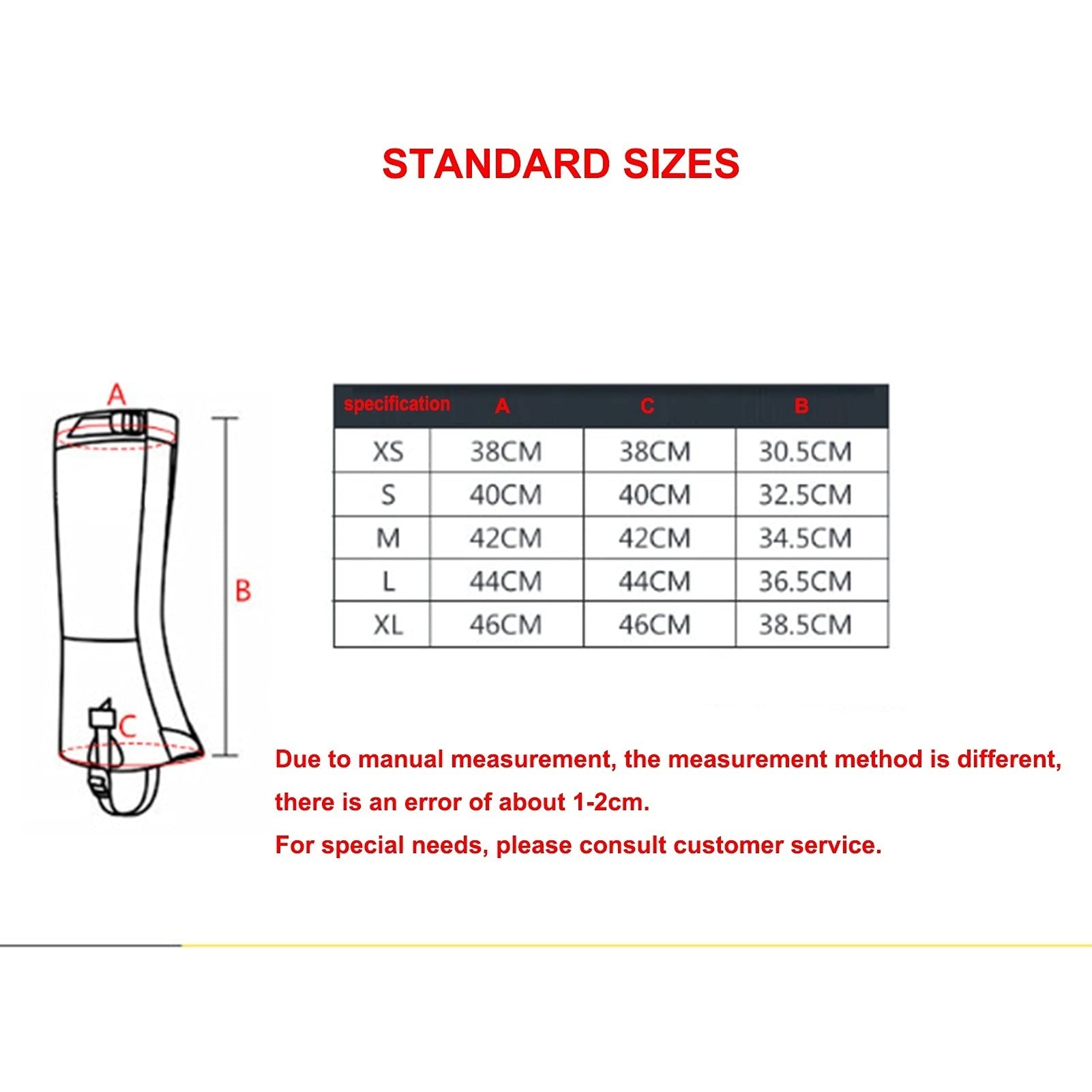 Polainas for piernas, polainas for exteriores, polainas for senderismo, polainas de tamaño ajustable, varios tamaños de polainas disponibles, cubierta ligera for nieve (1 par)