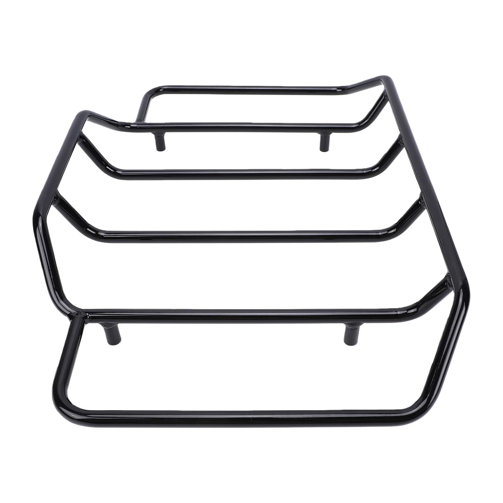 lyrlody Bagażnik Pack, Zdejmowany Czarny Metalowy Bagażnik Motocyklowy Pack z 4-punktowym Elementem Montażowym, montaż Bez Użycia Narzędzi dla Kierowców Electra Glide 1984-2024