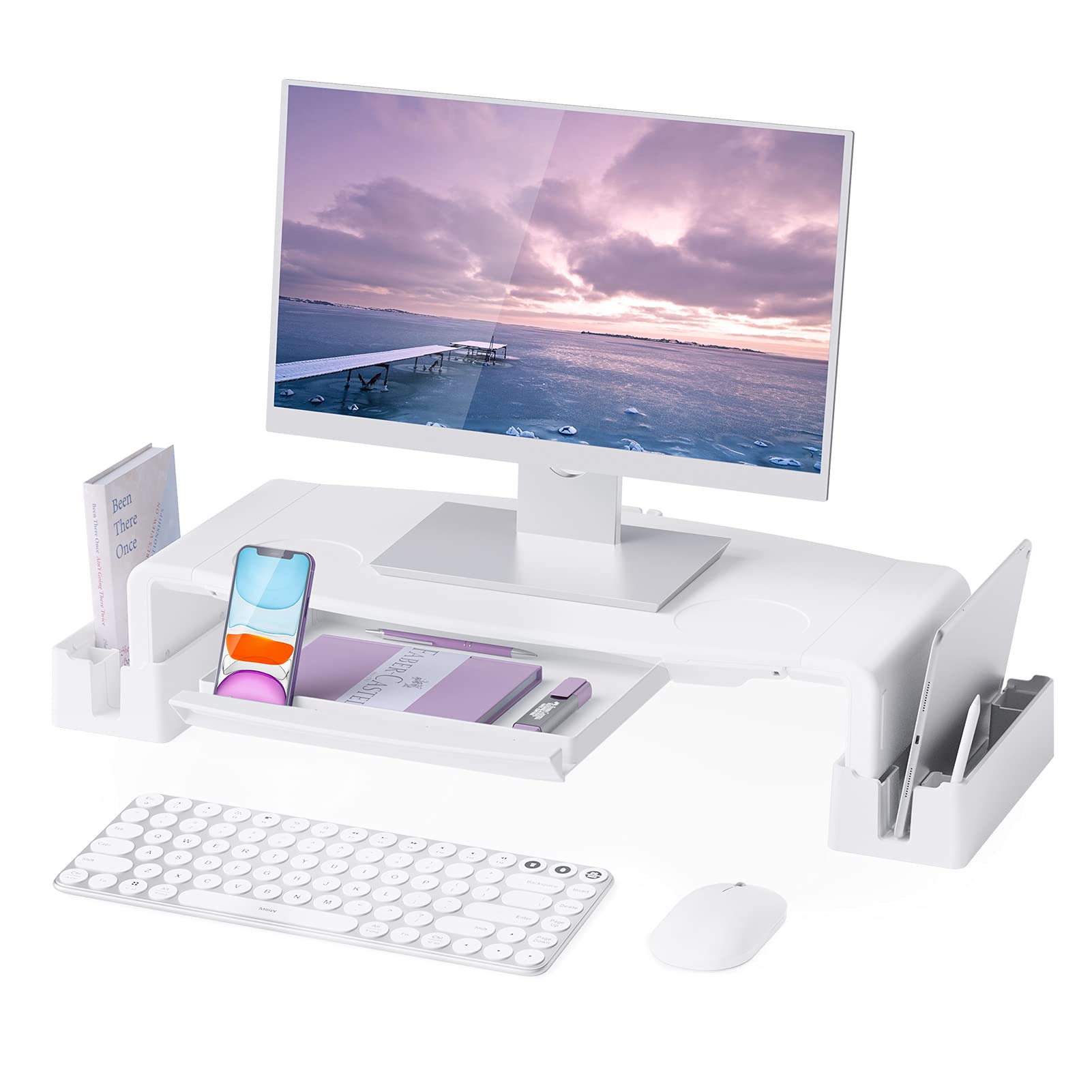 Buy Monitor Stand Riser, NEARPOW Adjustable Monitor Stands with Dual