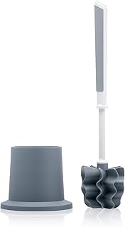 LOOWY | Toilettenbürste ohne Borsten, Set Classicline dunkelgrau/dunkelgrau