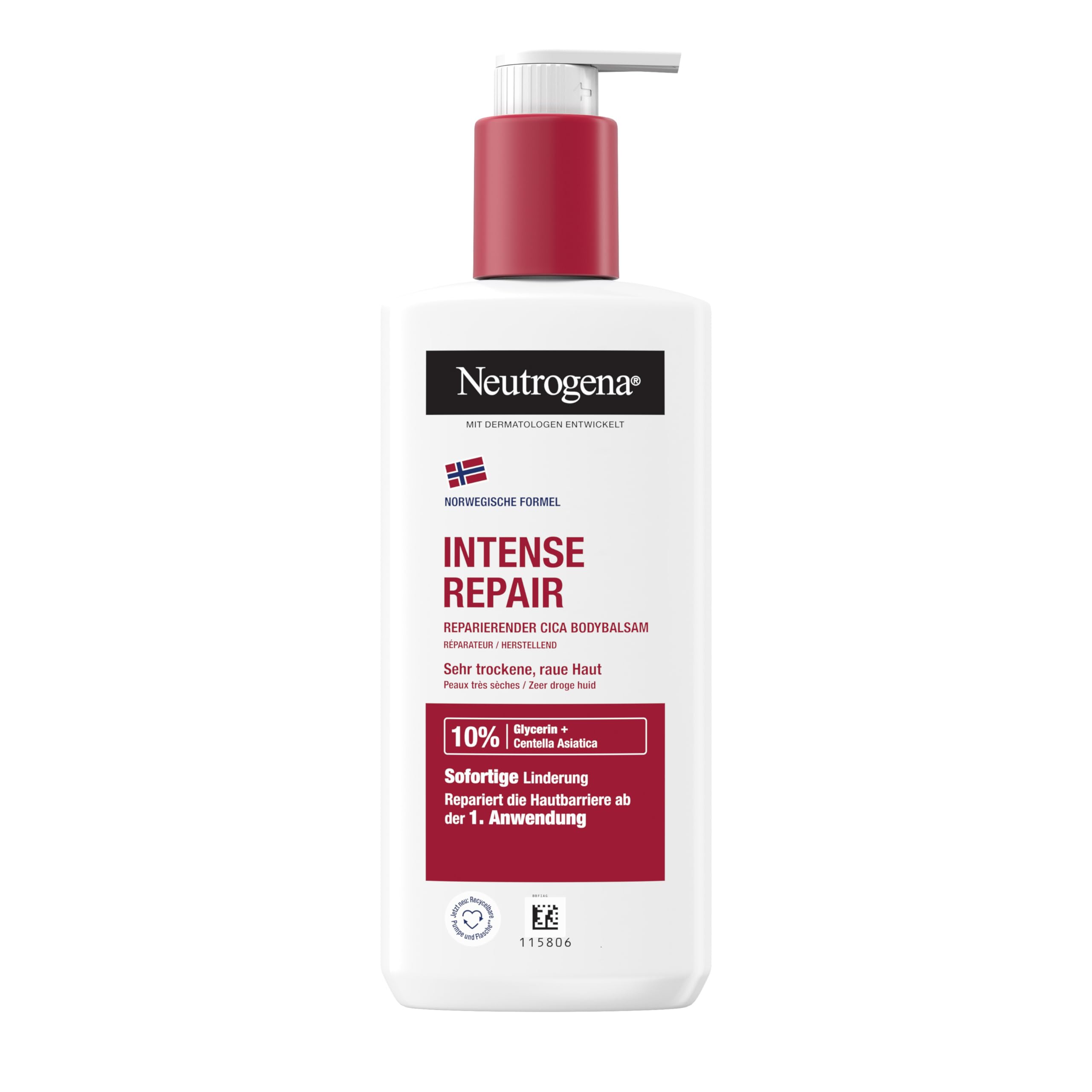 Neutrogena Intense Repair CICA Glycerin & Centella Asiatica