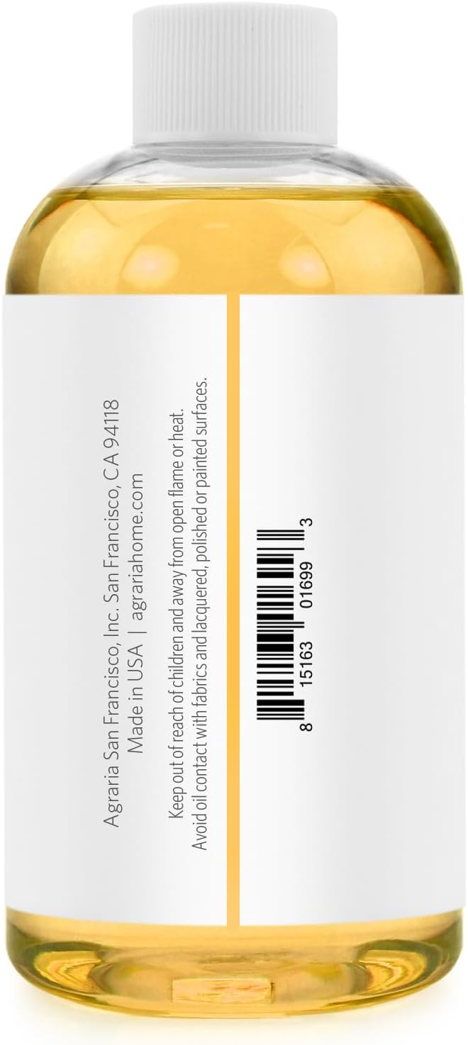 AGRARIA Reed Diffuser Refill, Scented Oil Home Fragrance, Reed Oil Diffuser Gift Set for All Occasions, Bitter Orange