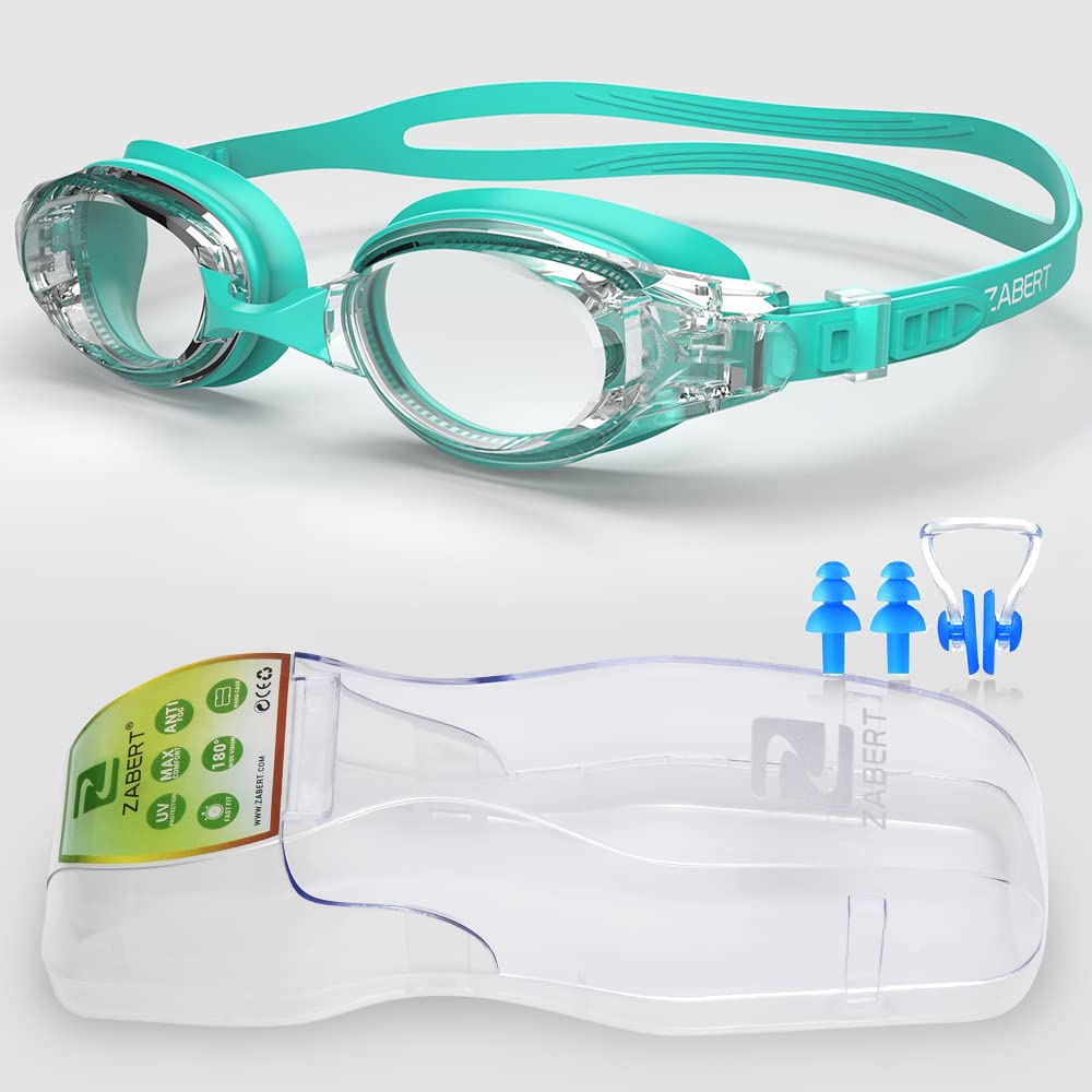 ZABERT Schwimmbrille, Anti-Beschlag, UV-Schutz, wasserdicht, Erwachsene Unisex, auch für Kinder 8+ Jahren und Jugendliche geeignet