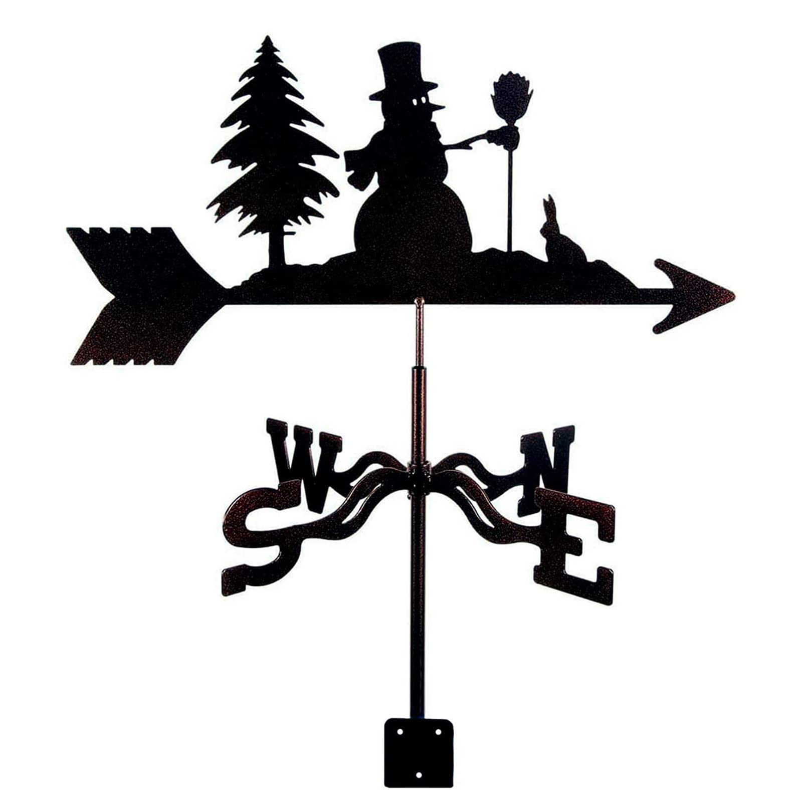 WIQUYBML Weathervane Christmas Ornament Weather Vane Garden Stake Wind Direction Indicator for Yard Roof/B/50 * 35Cm