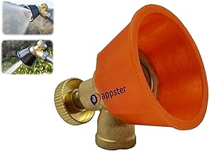 Adjustable Brass Sprayer Nozzle with Windproof Cap High-Pressure Mist Nozzle for Agriculture Sprayer Pump, Garden, Grass Sprinkling Misting Fogger 2 Spray Modes Nozzles